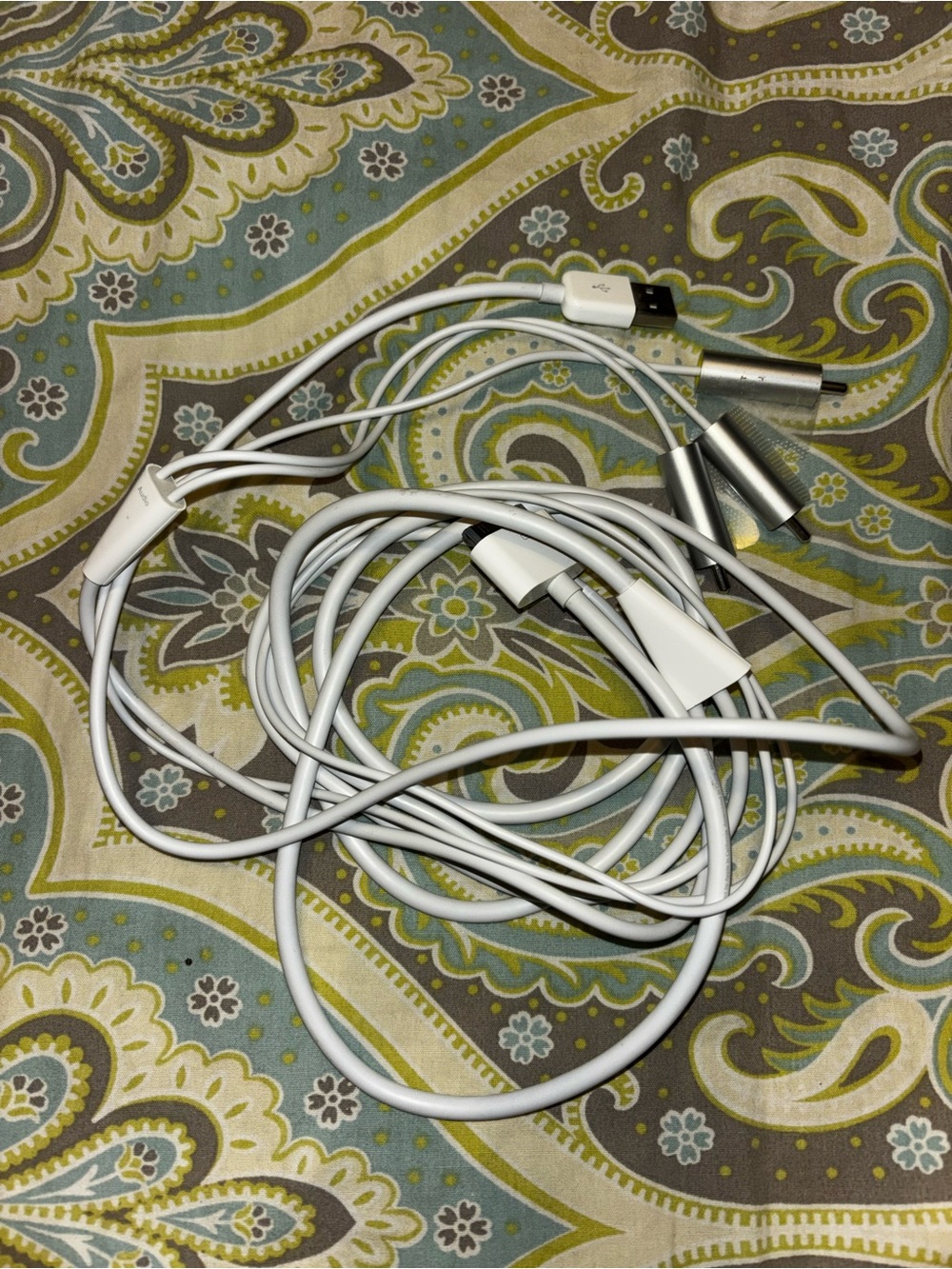 Apple composite av cable set OEM RCA USB Audio Video cords